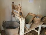 Washing room items on display at the Pine and Pug Hut  at The Village - Historic Loxton