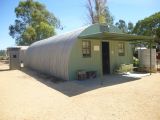 Nissen Hut on display at The Village - Historic Loxton